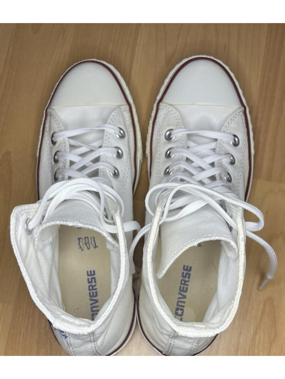 Converse Canvas Hi-Top Villanova Hand Painted Sneakers M 7 W 9 One Of A Kind! - Picture 6 of 9